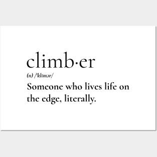 Climber Definition Posters and Art